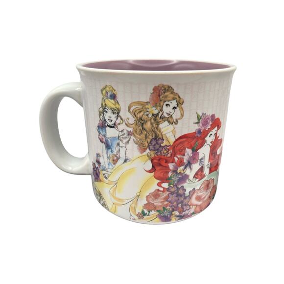 Porcelain Disney Ariel -Cinderella -Belle Coffee/ Tea Mug 20 oz Hard to Find - Picture 1 of 4